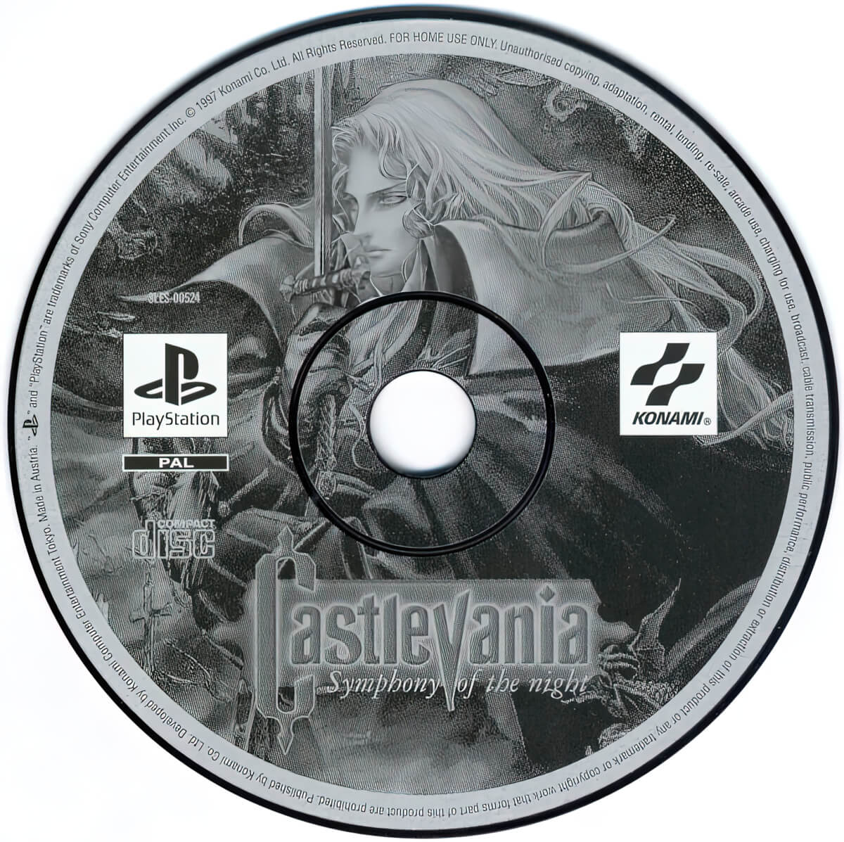 Лицензионный диск Castlevania Symphony of the Night для PlayStation